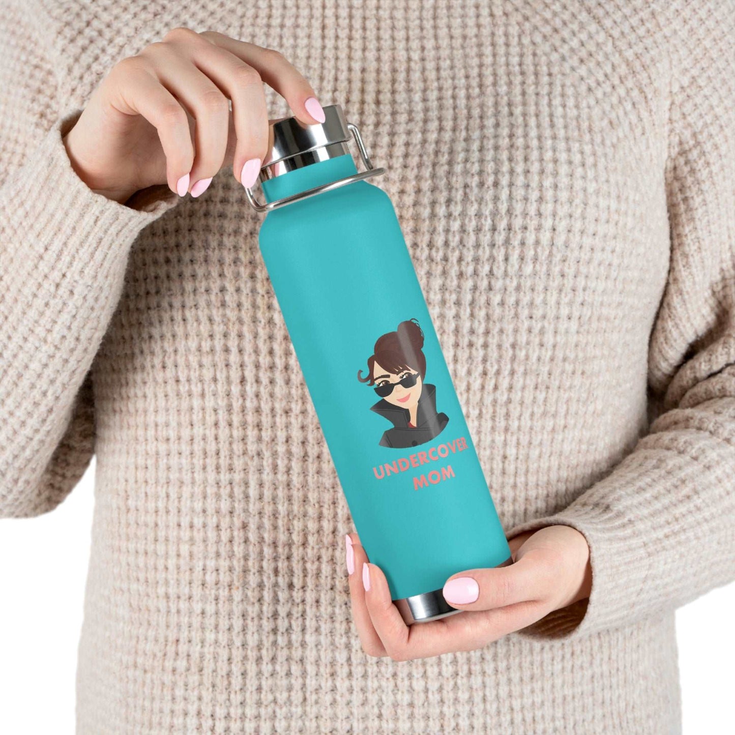 Undercover Mom - Copper Vacuum Insulated 22oz Bottle - Lots of Colors! - UNDERCOVER DAD, LLC