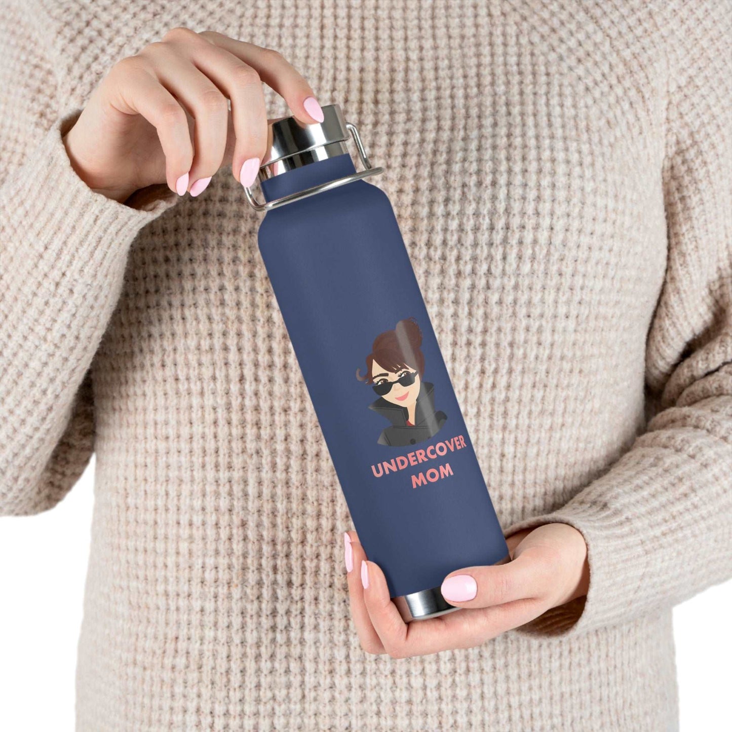 Undercover Mom - Copper Vacuum Insulated 22oz Bottle - Lots of Colors! - UNDERCOVER DAD, LLC