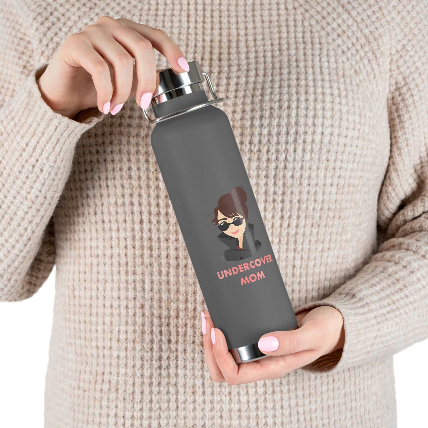 Undercover Mom - Copper Vacuum Insulated 22oz Bottle - Lots of Colors! - UNDERCOVER DAD, LLC