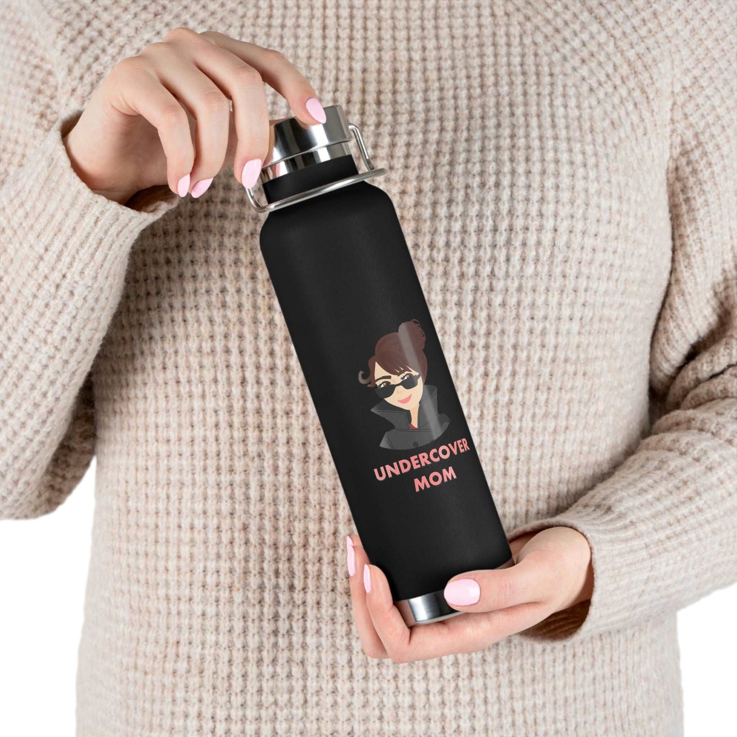 Undercover Mom - Copper Vacuum Insulated 22oz Bottle - Lots of Colors! - UNDERCOVER DAD, LLC
