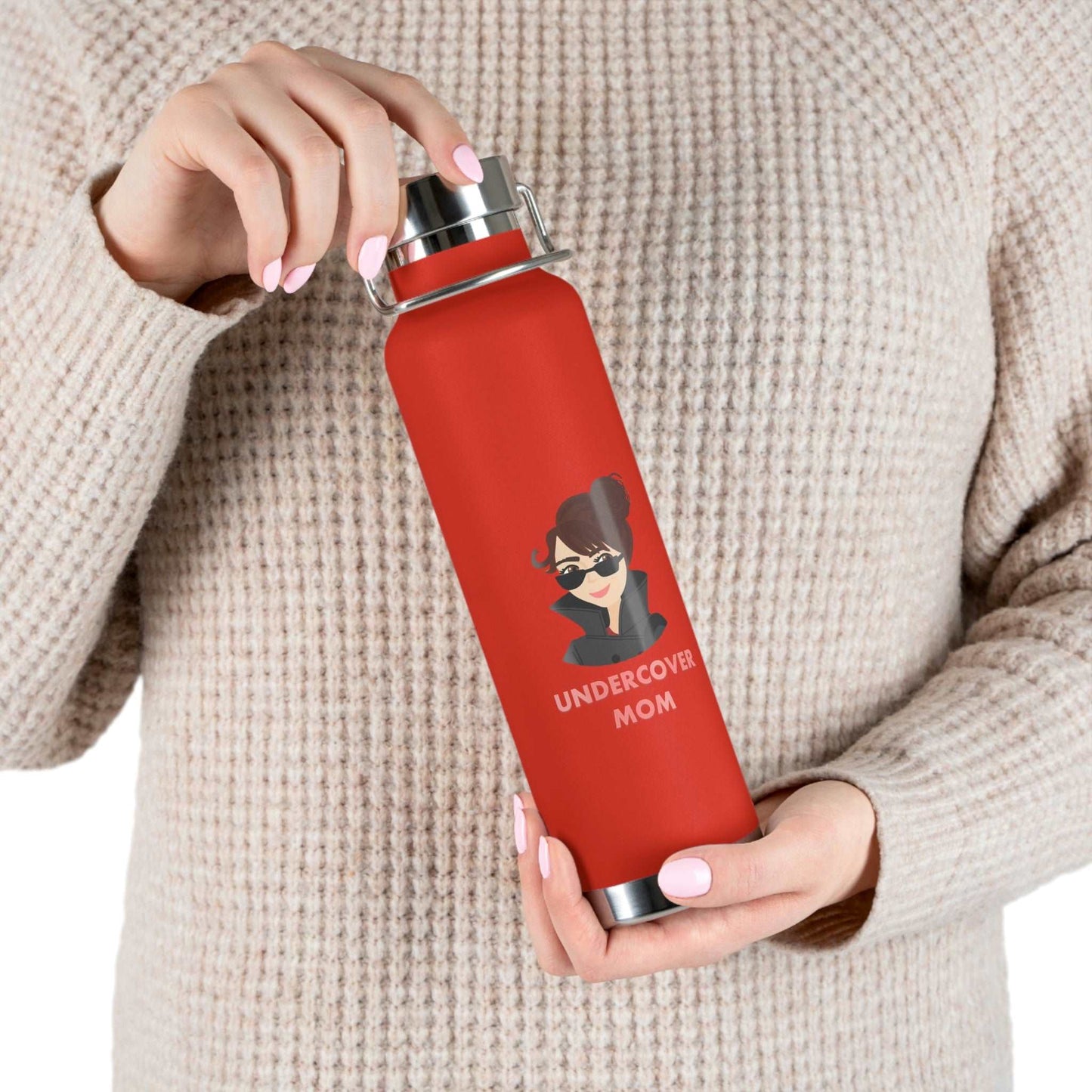 Undercover Mom - Copper Vacuum Insulated 22oz Bottle - Lots of Colors! - UNDERCOVER DAD, LLC