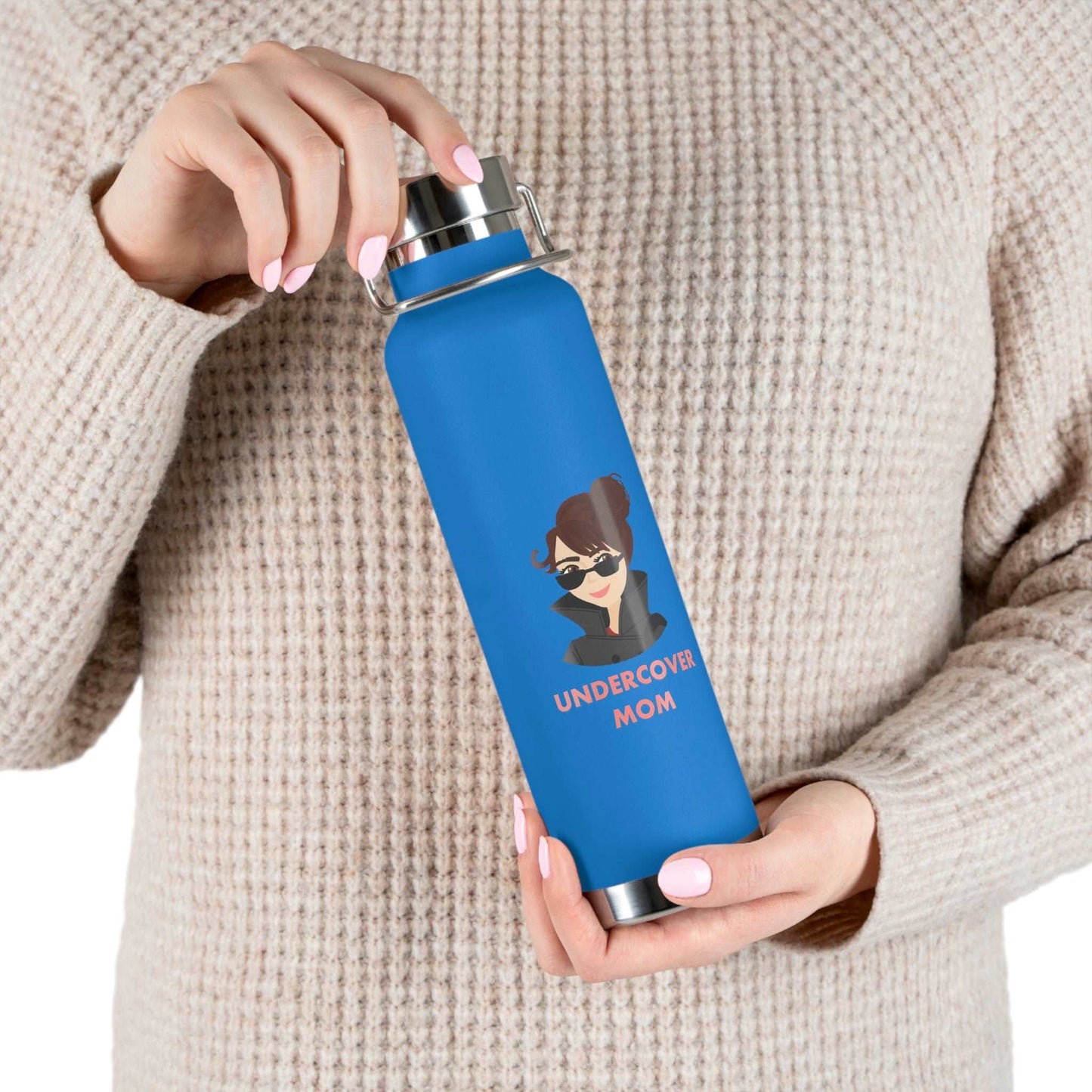Undercover Mom - Copper Vacuum Insulated 22oz Bottle - Lots of Colors! - UNDERCOVER DAD, LLC