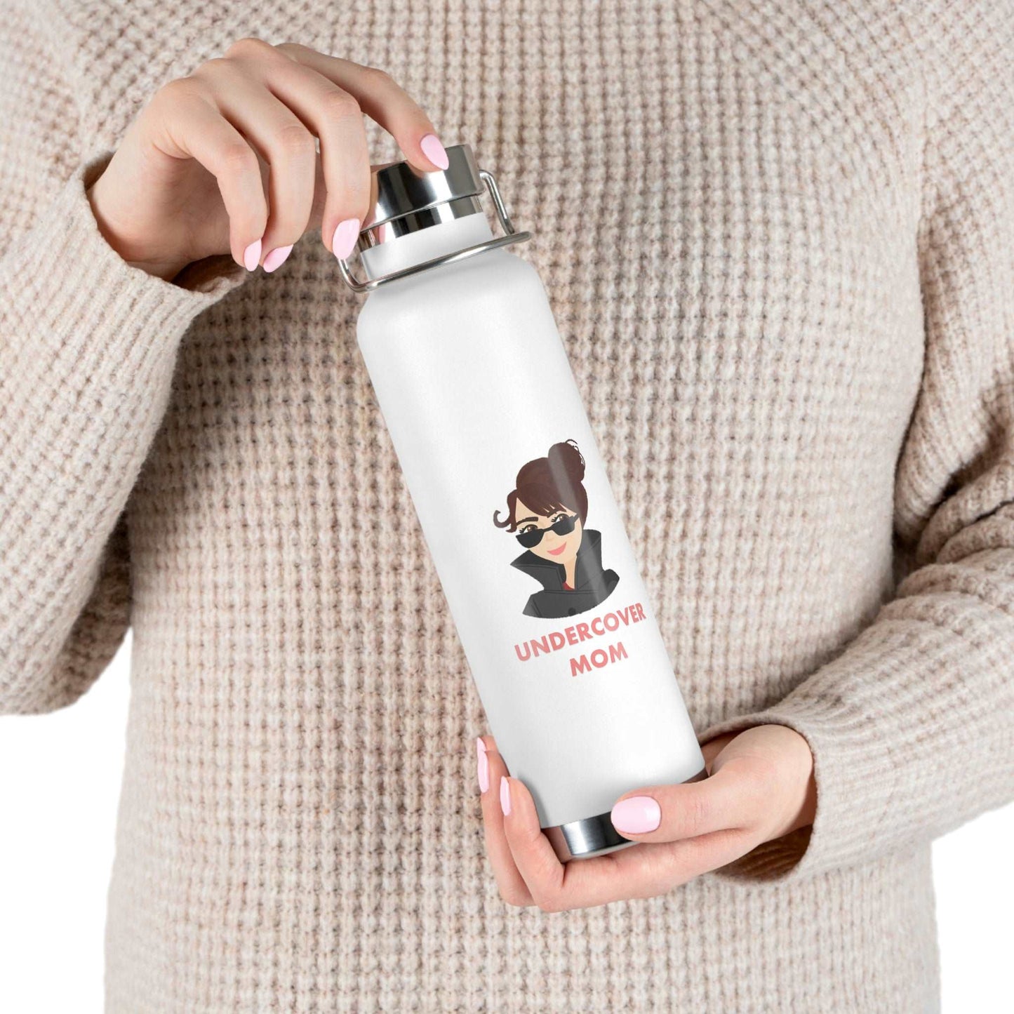 Undercover Mom - Copper Vacuum Insulated 22oz Bottle - Lots of Colors! - UNDERCOVER DAD, LLC