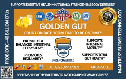 GOLDEN GUT - Probiotic 40 Billion CFUs