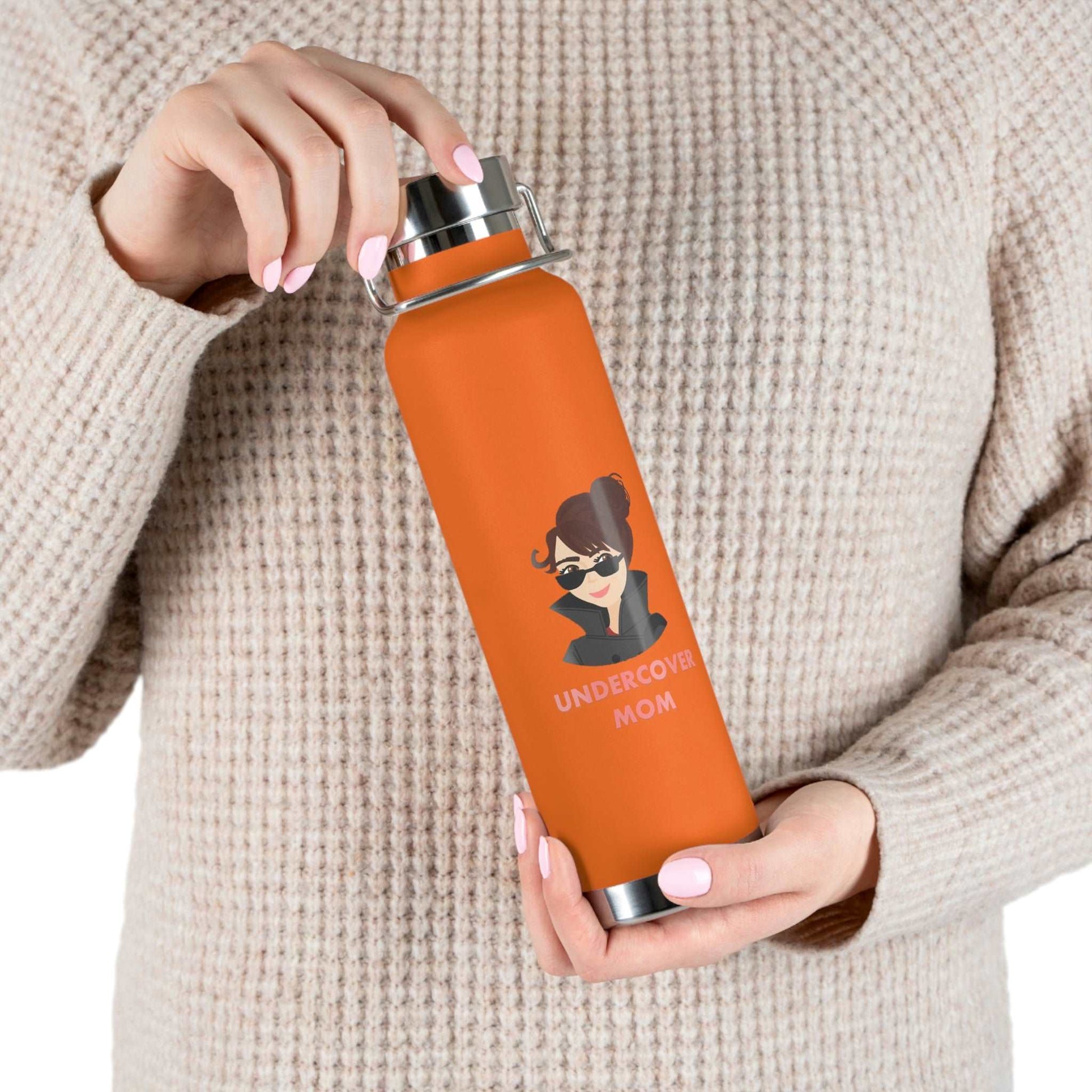 Undercover Mom - Copper Vacuum Insulated  22oz Bottle - Lots of Colors! - UNDERCOVER DAD, LLC