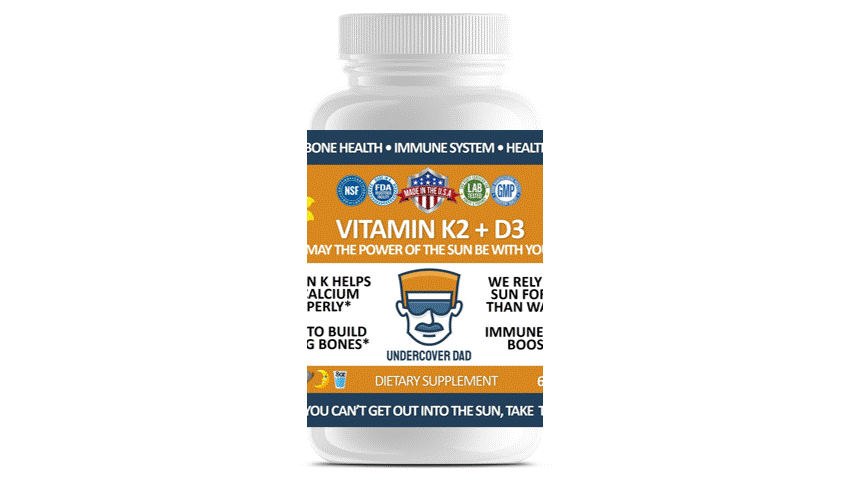 Vitamin K2 + D3 - UNDERCOVER DAD, LLC