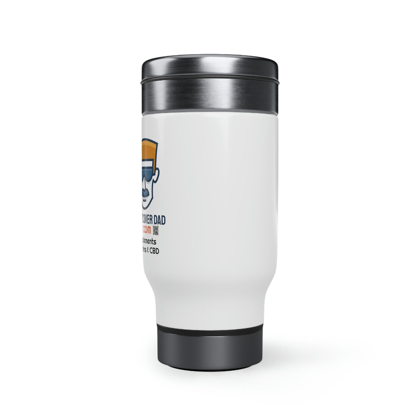 Undercover Dad Travel Coffee Mug with Handle, 14oz - UNDERCOVER DAD, LLC